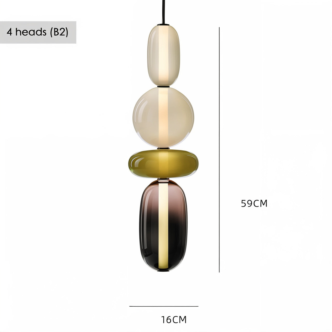 Artistic Glass Pendant Light Set - Modefinity