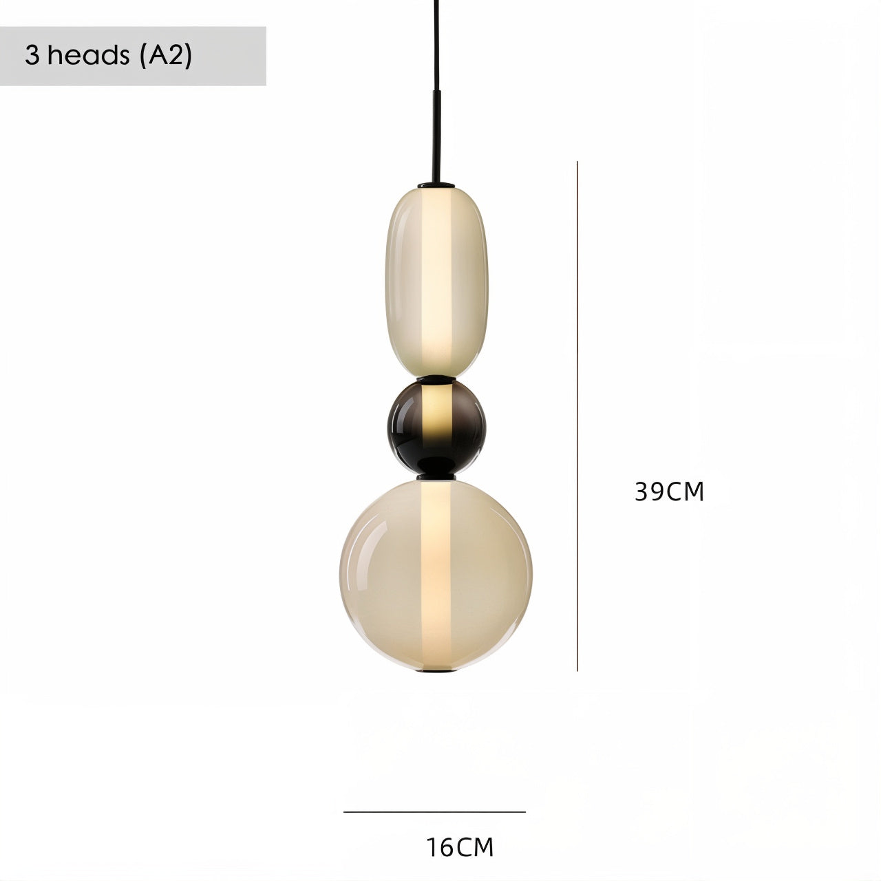 Artistic Glass Pendant Light Set - Modefinity