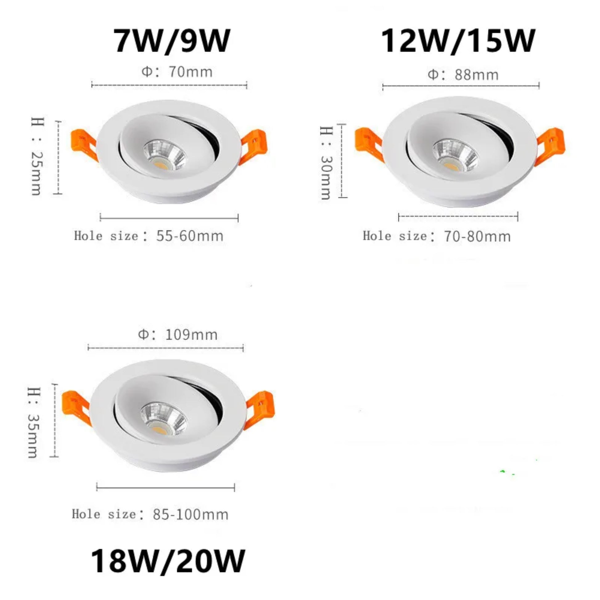 Sleek Adjustable LED Recessed Downlight – Minimalist Ceiling Spotlight for Modern Interiors - Modefinity