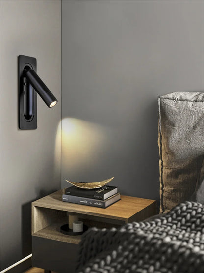 Sleek Adjustable LED Wall Reading Light – Modern Foldable Spotlight - Modefinity