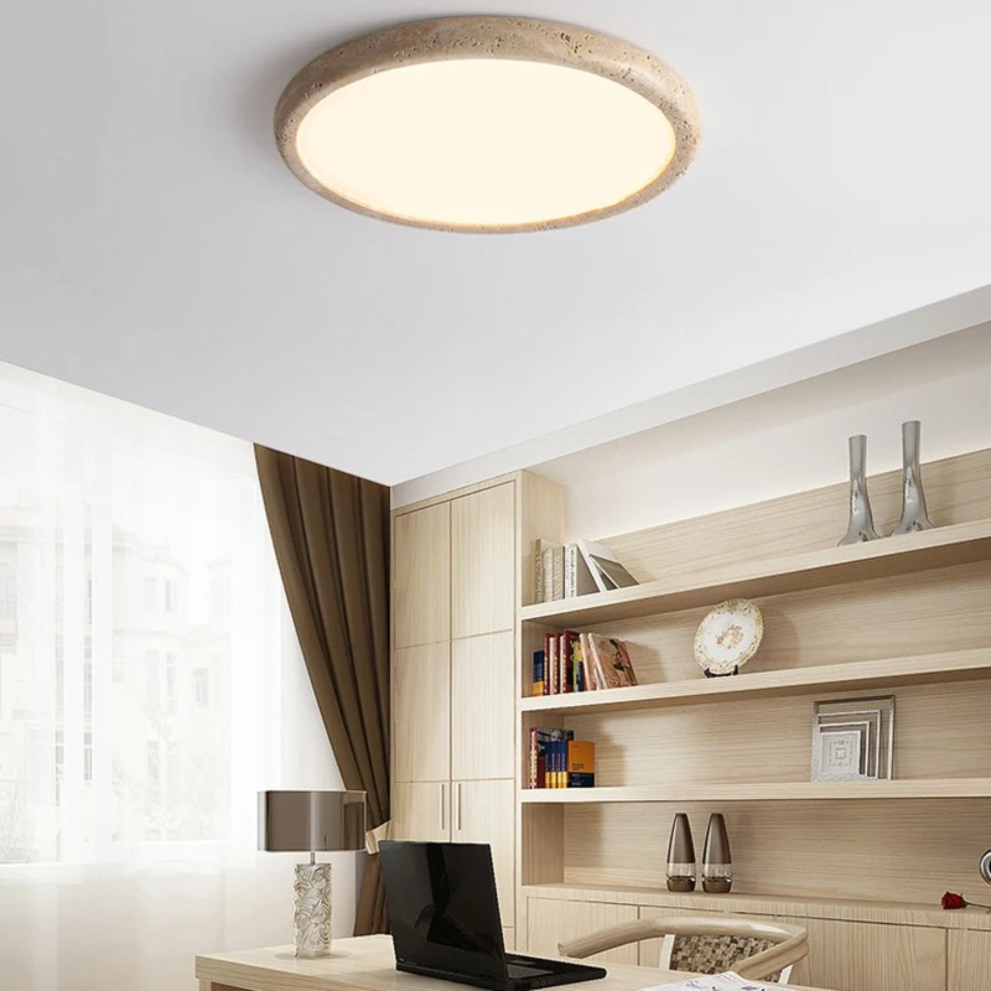Terra Glow Stone Ceiling Light - Modefinity