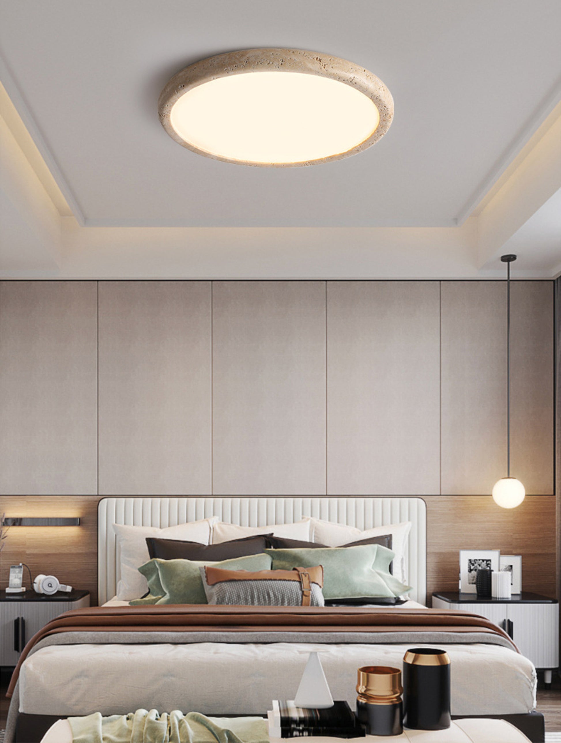 Terra Glow Stone Ceiling Light - Modefinity