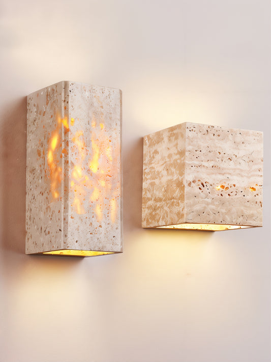 Travertine Wall Sconce Lamp