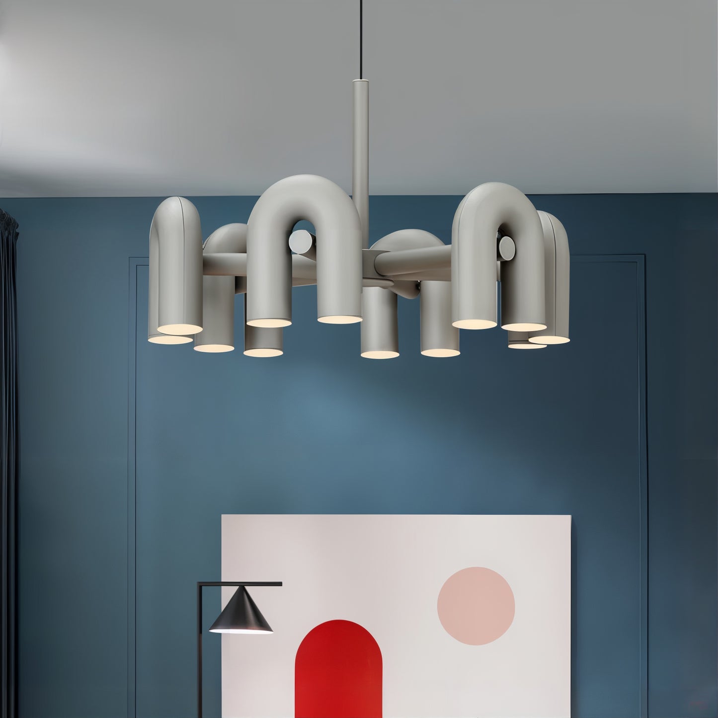 U-shaped Art Pendant Lamp for Home Decor - Modefinity