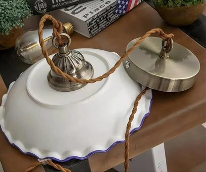 Vintage Floral Ceramic Pendant Light Trio - Modefinity