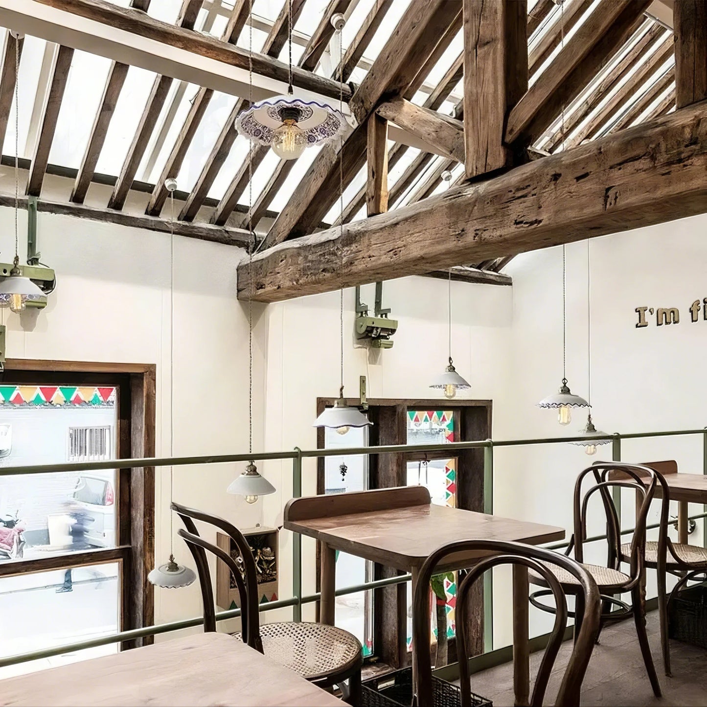 Vintage Floral Ceramic Pendant Light Trio - Modefinity