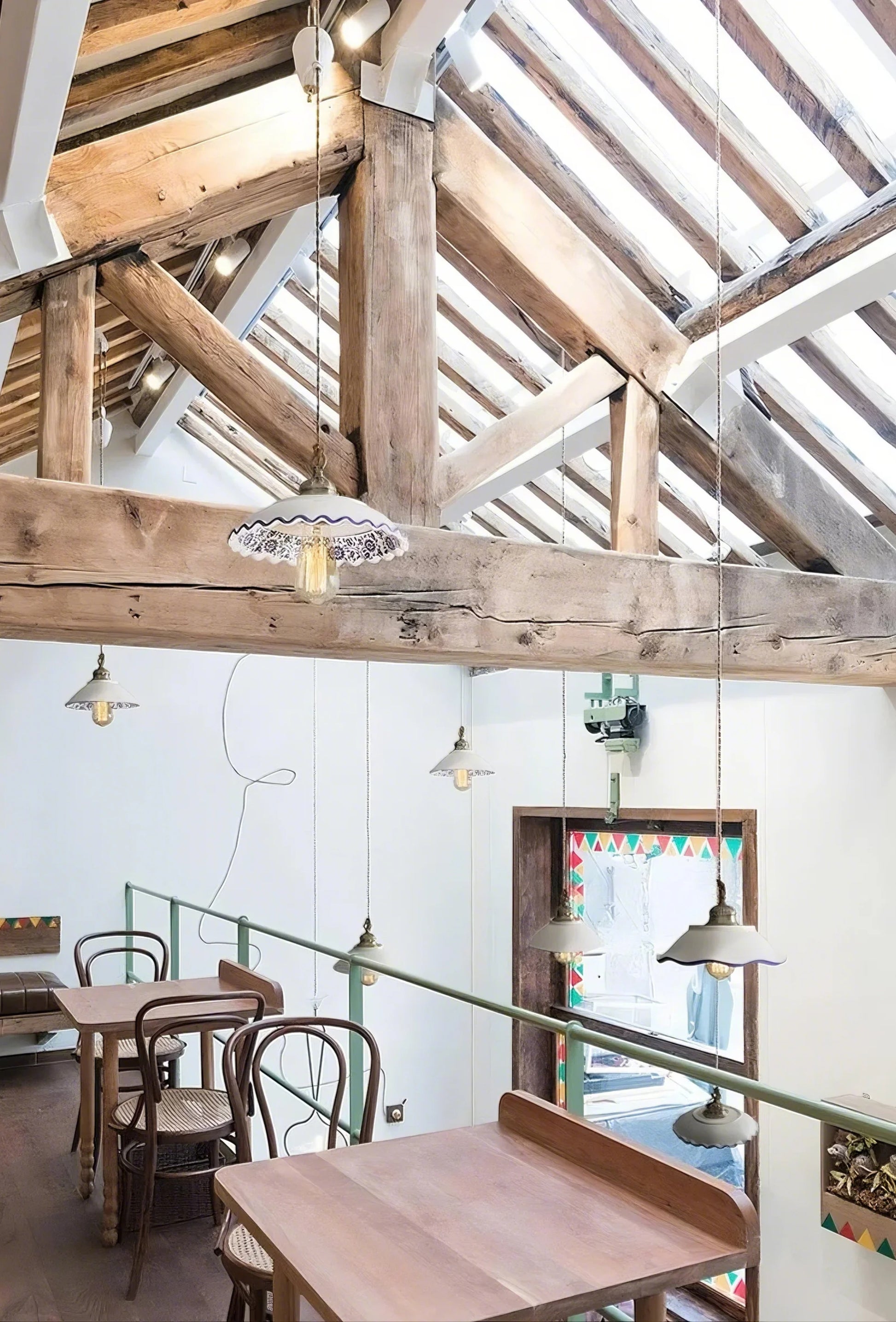 Vintage Floral Ceramic Pendant Light Trio - Modefinity