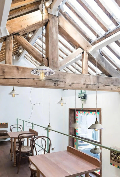 Vintage Floral Ceramic Pendant Light Trio - Modefinity