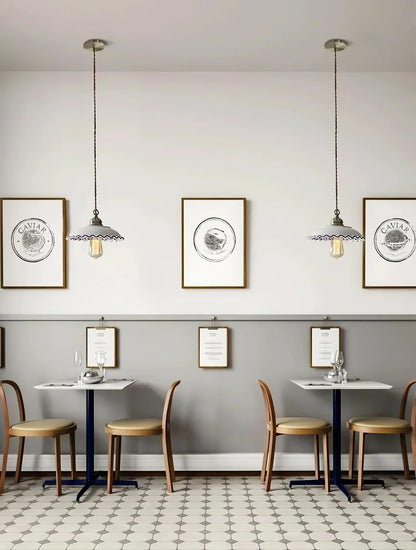 Vintage Floral Ceramic Pendant Light Trio - Modefinity