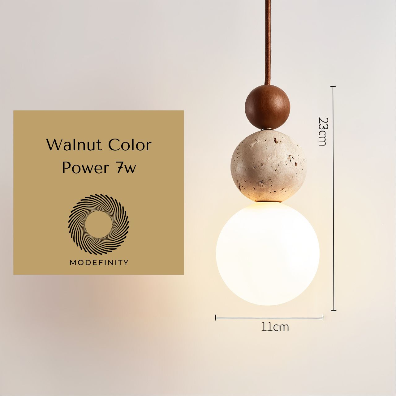 Elegant Wabi-Sabi Pendant Light Fixture - Modefinity