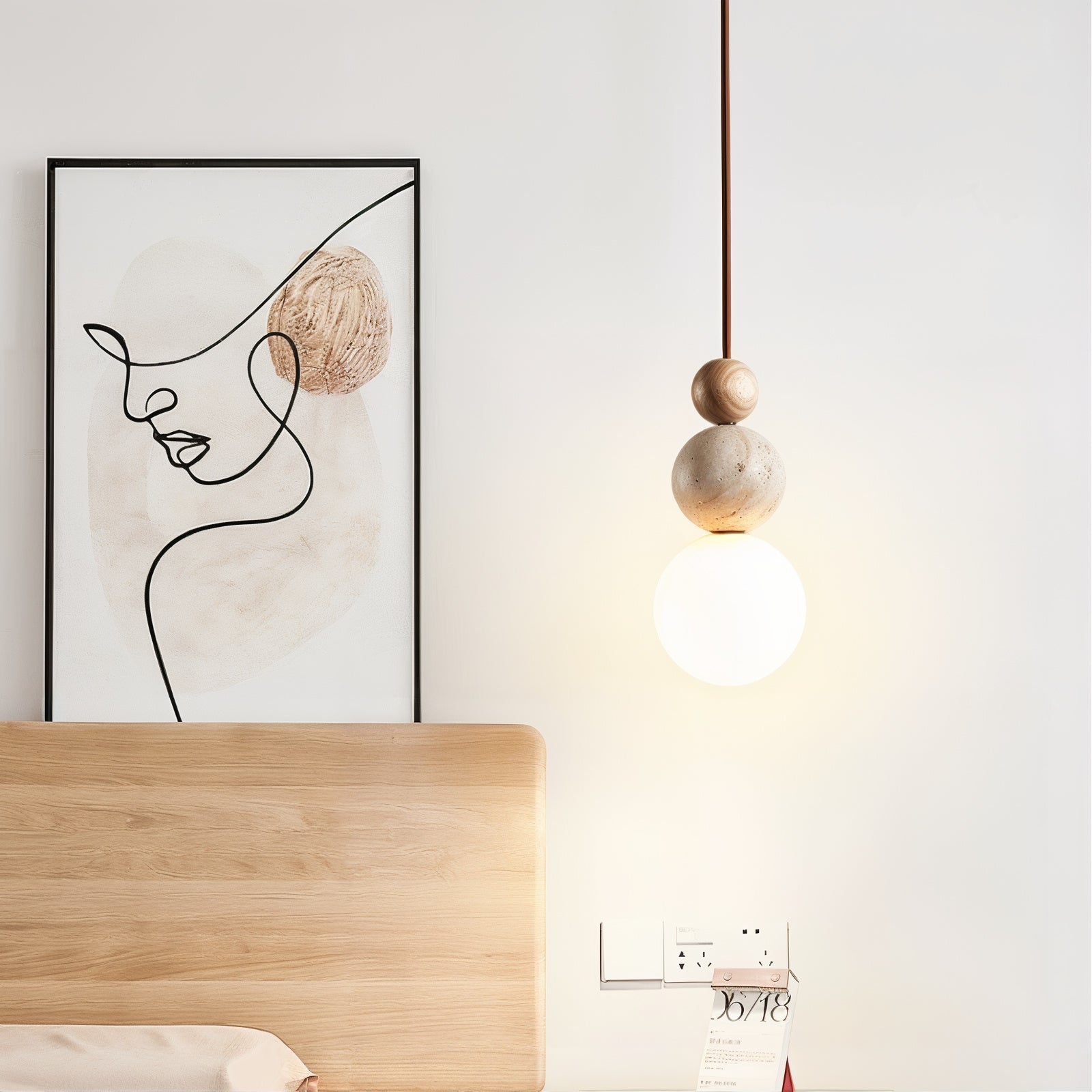 Elegant Wabi-Sabi Pendant Light Fixture - Modefinity