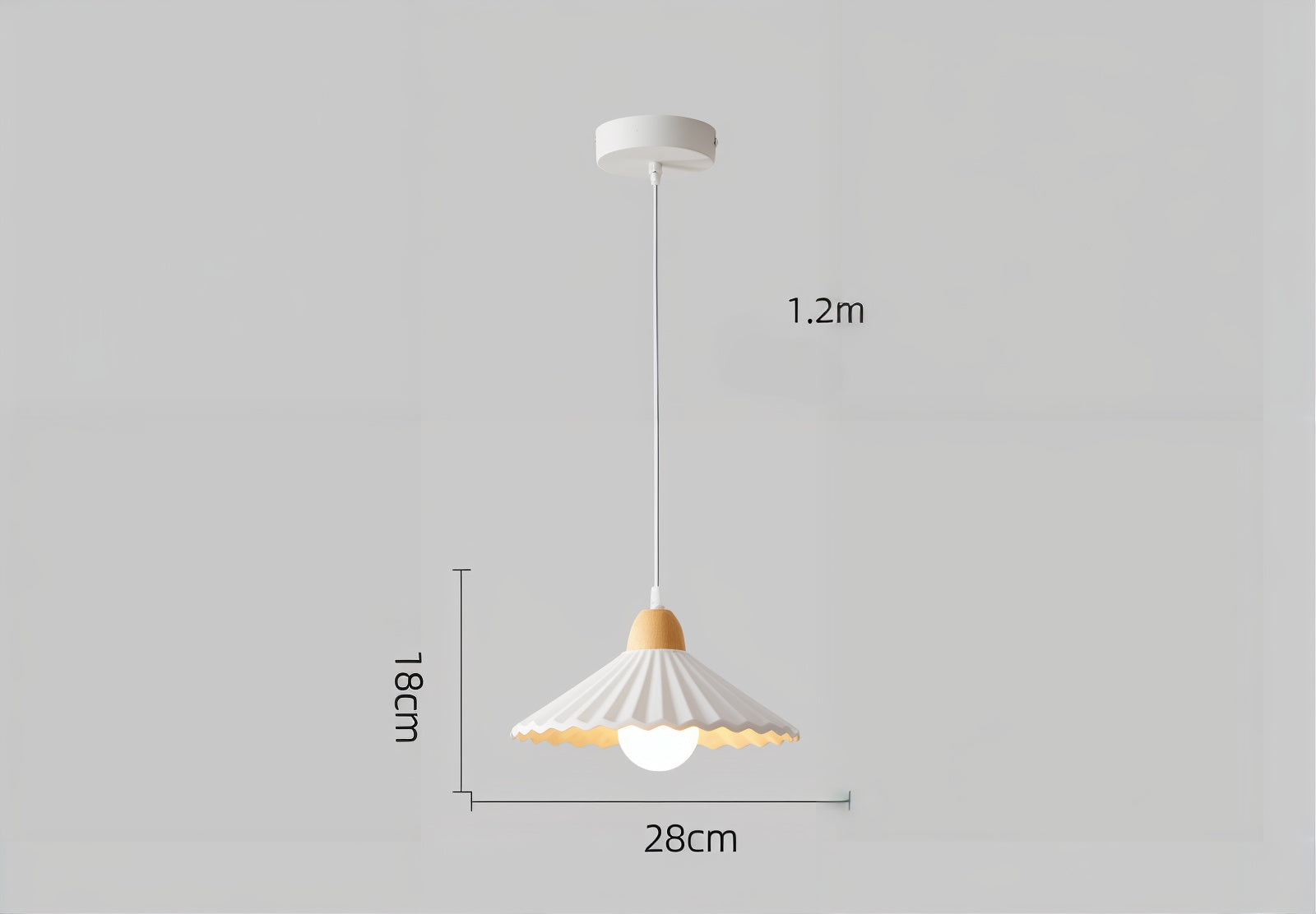 Scalloped Edge Pendant Light - Contemporary Charm - Modefinity