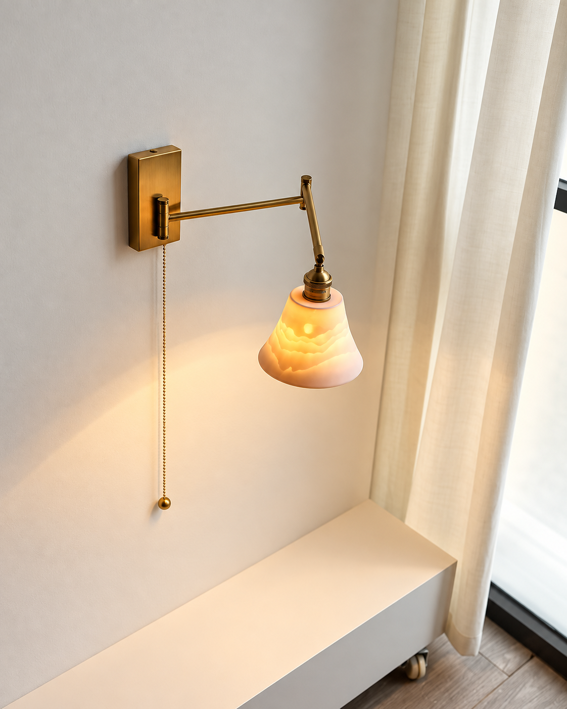 Ceramic Swing Arm Wall Light - 205SAL