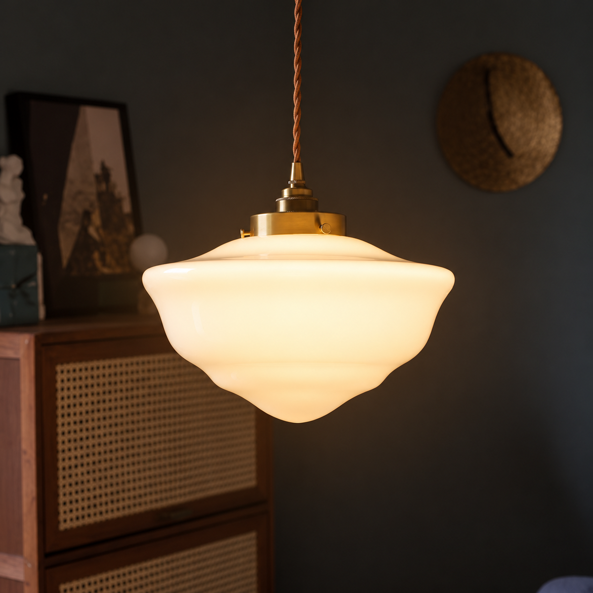 Retro Glass Pendant Light - 246GPL