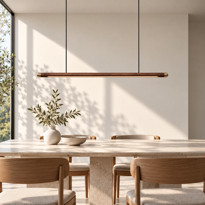 Minimalist Wooden LED Pendant Light