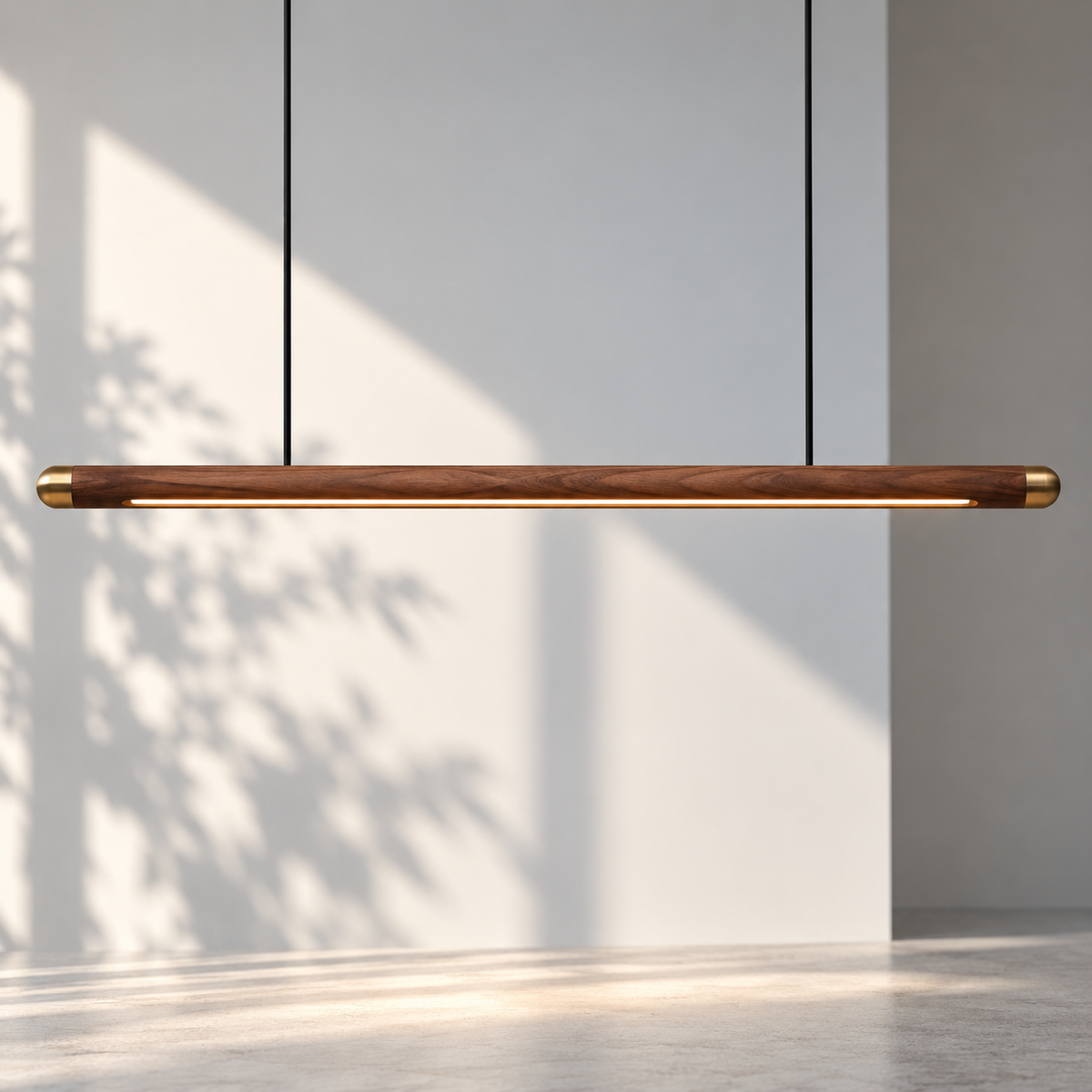 Minimalist Wooden LED Pendant Light