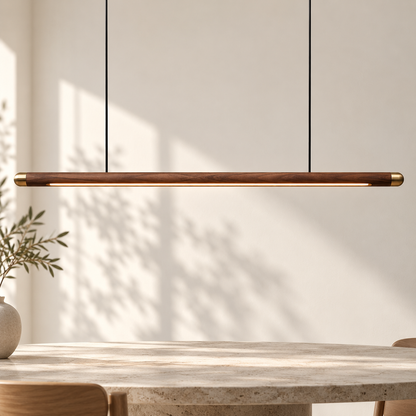 Minimalist Wooden LED Pendant Light