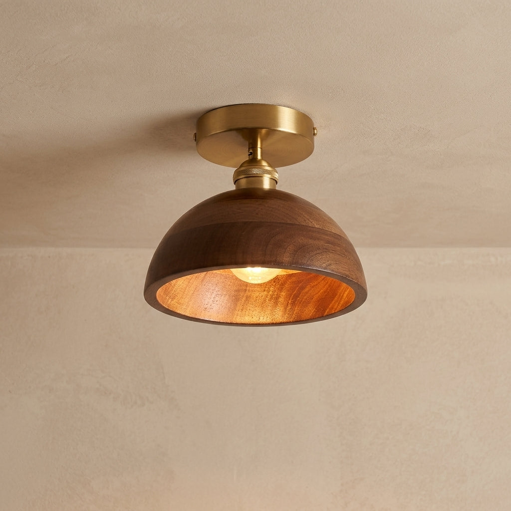 Wood Ceiling Flush Light - 101WFL