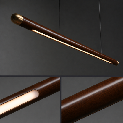 Minimalist Wooden LED Pendant Light