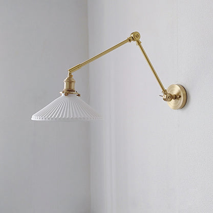 Swing Arm White Ceramic Wall Light - 227ST - Modefinity