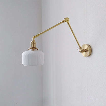 Swing Arm White Ceramic Wall Light - 227ST - Modefinity