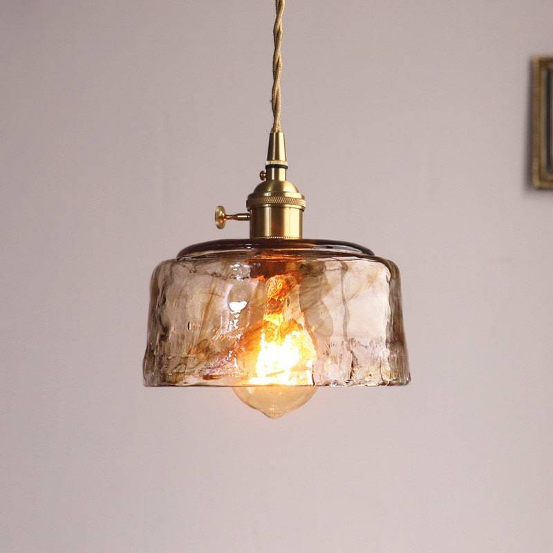 Amber Glass Pendant Light - 220GPL - Modefinity