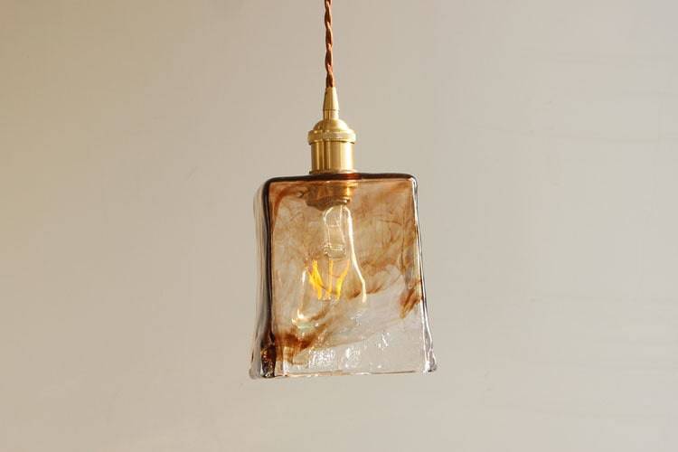 Amber Glass Pendant Light - 220GPL - Modefinity