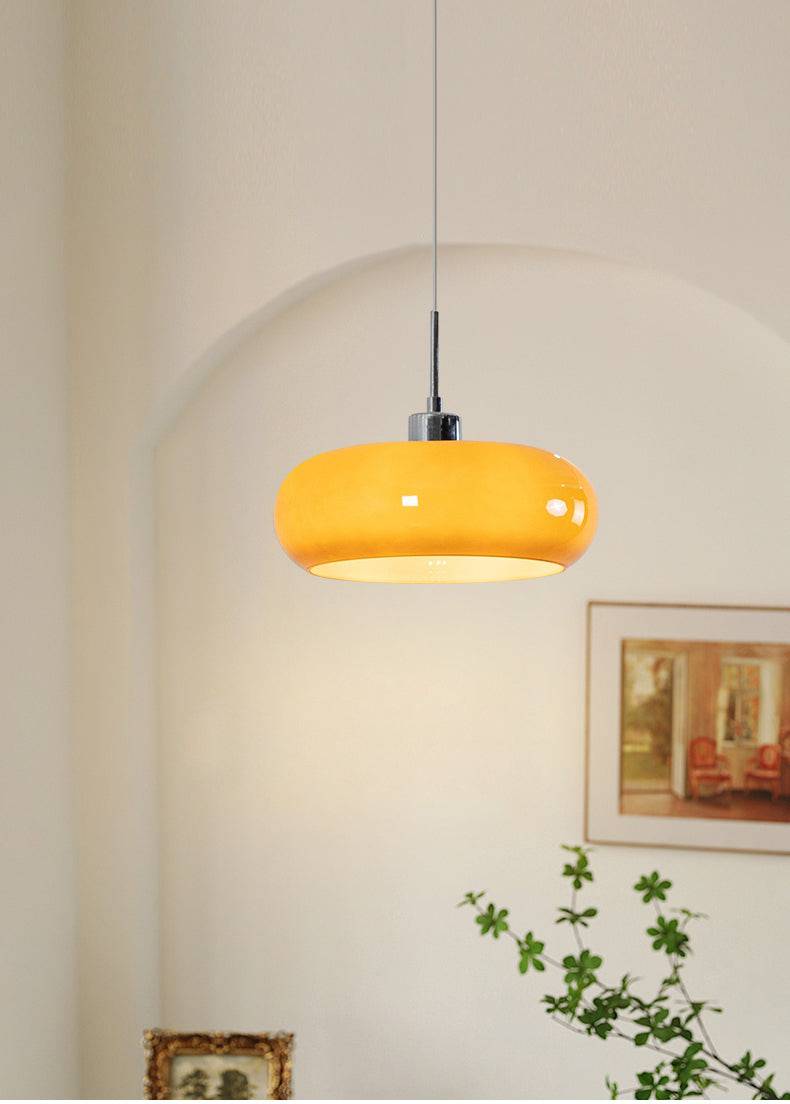 Amber Retro Glass Pendant Light - 244GPL - Modefinity