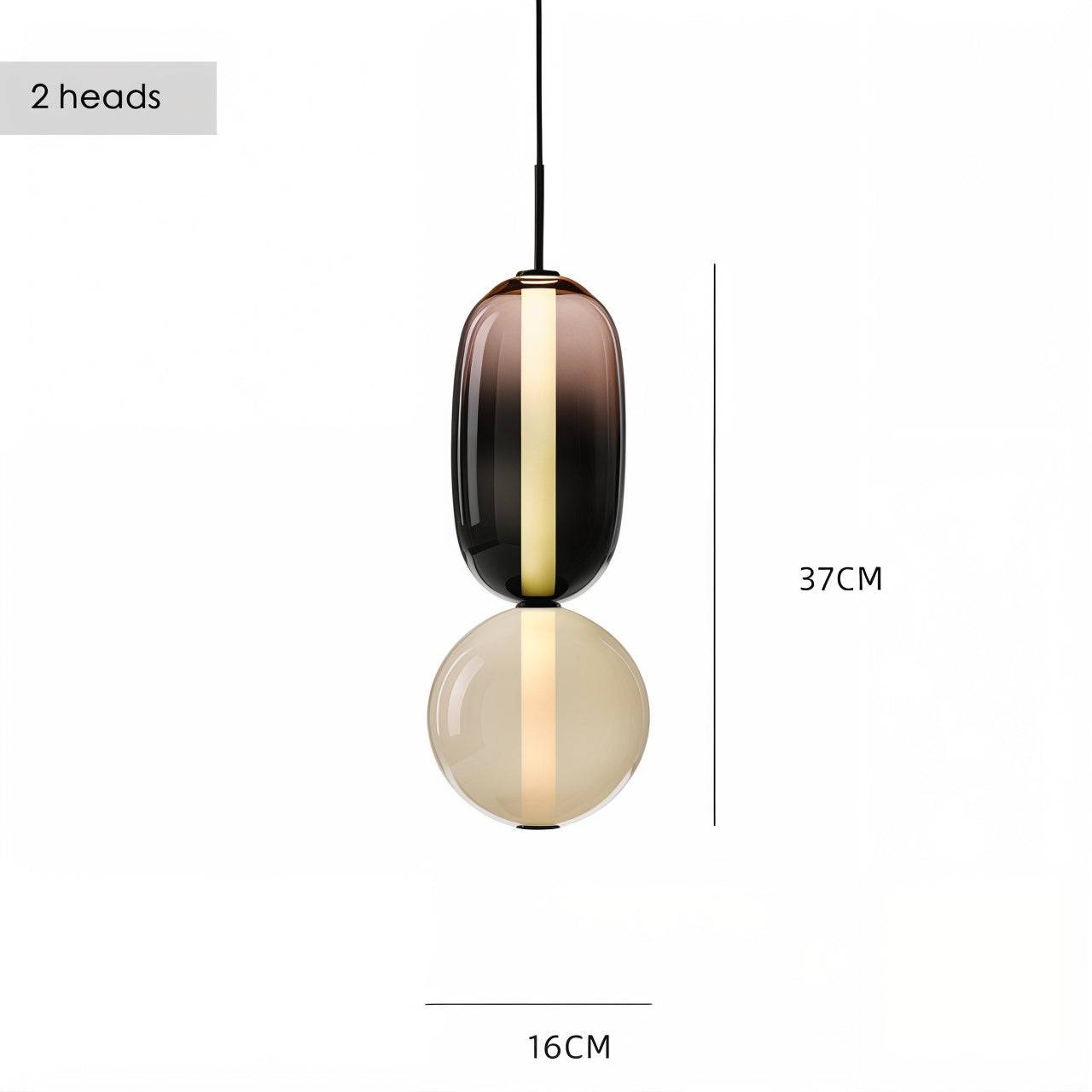 Artistic Glass Pendant Light Set - Modefinity