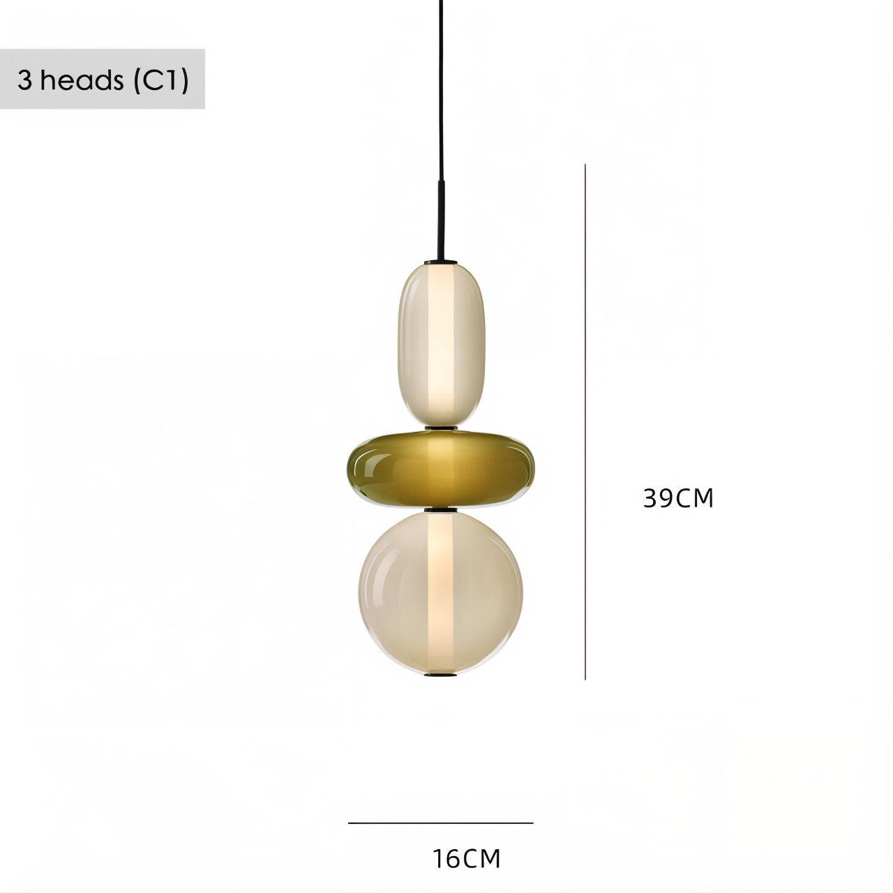 Artistic Glass Pendant Light Set - Modefinity