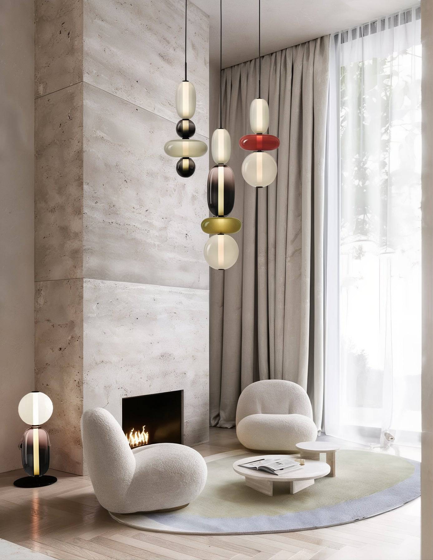 Artistic Glass Pendant Light Set - Modefinity