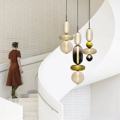 Artistic Glass Pendant Light Set - Modefinity