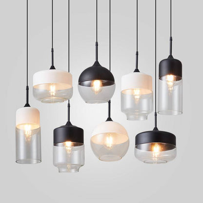 Black and White Pendant Light - 245GPL - Modefinity