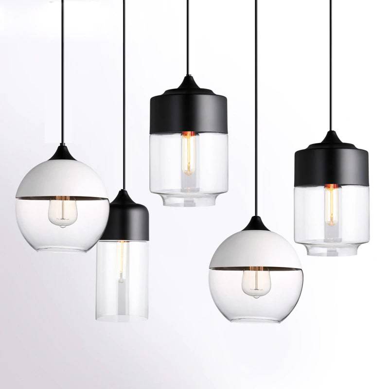 Black and White Pendant Light - 245GPL - Modefinity