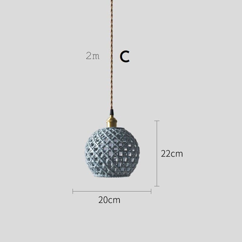 Braided Ceramic Pendant Light - 202CPL - Modefinity