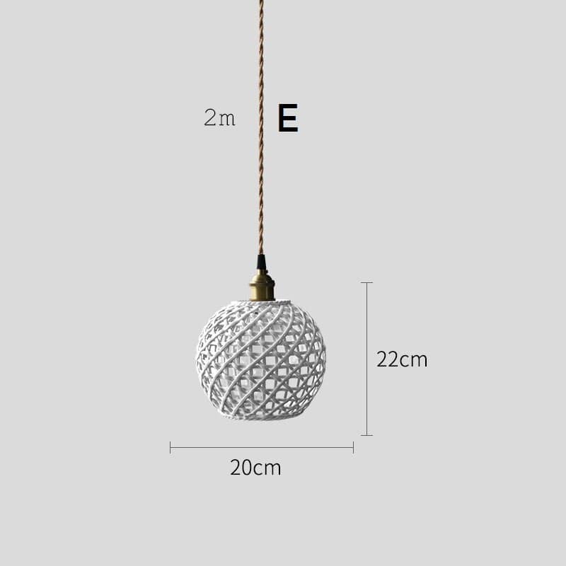 Braided Ceramic Pendant Light - 202CPL - Modefinity