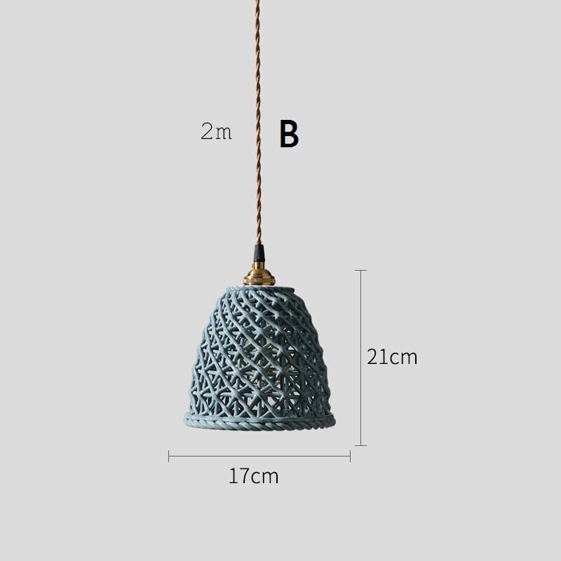 Braided Ceramic Pendant Light - 202CPL - Modefinity