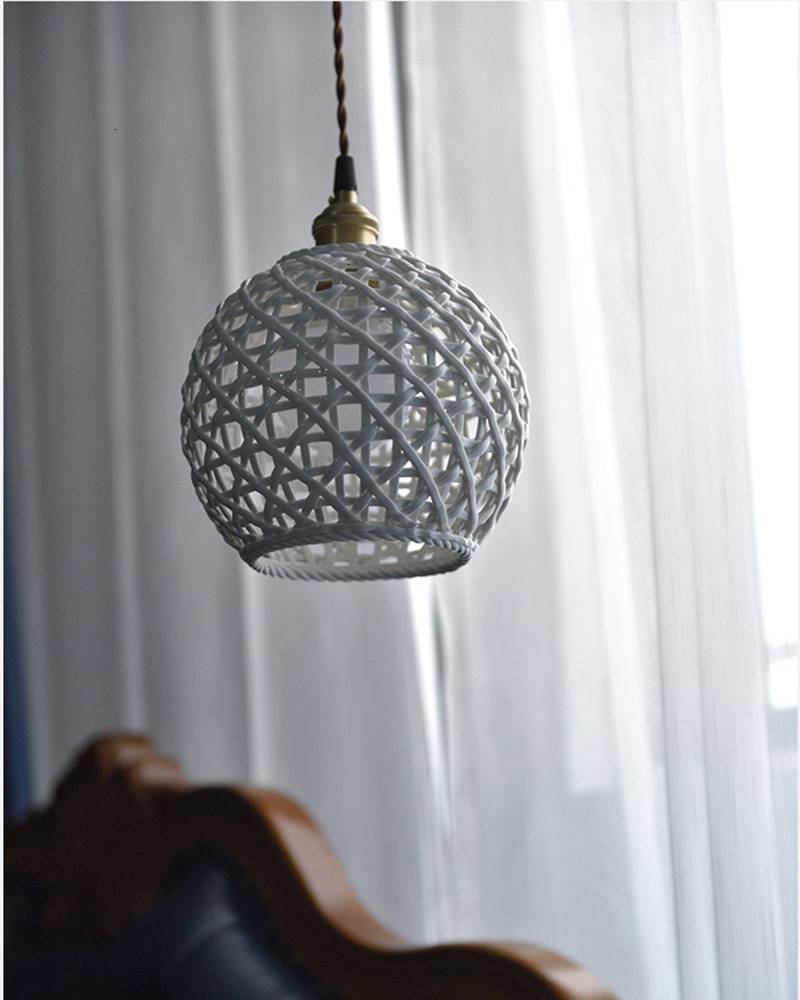 Braided Ceramic Pendant Light - 202CPL - Modefinity