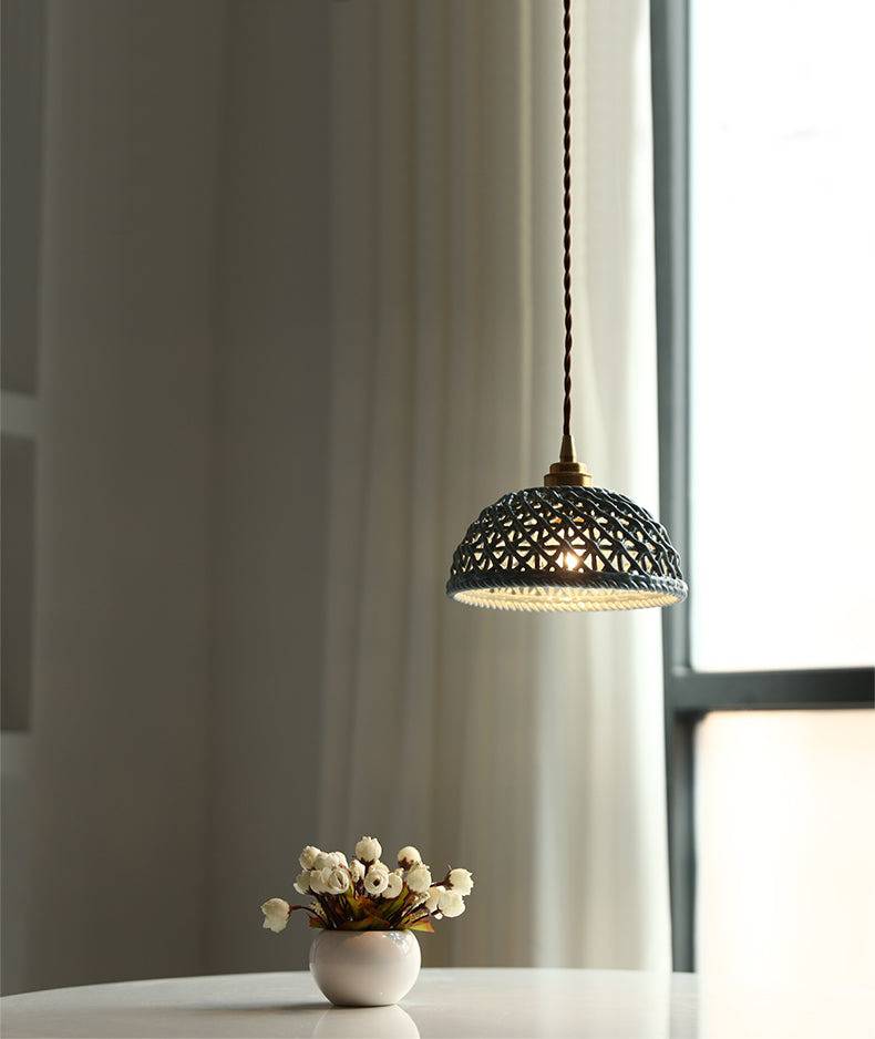 Braided Ceramic Pendant Light - 203CPL - Modefinity