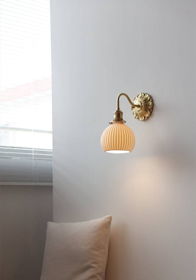 Brass Ceramic Wall Sconce - 118BP - Modefinity