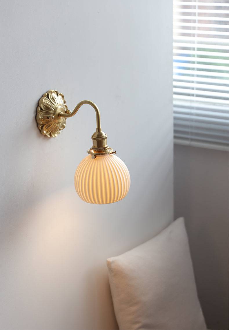 Brass Ceramic Wall Sconce - 118BP - Modefinity