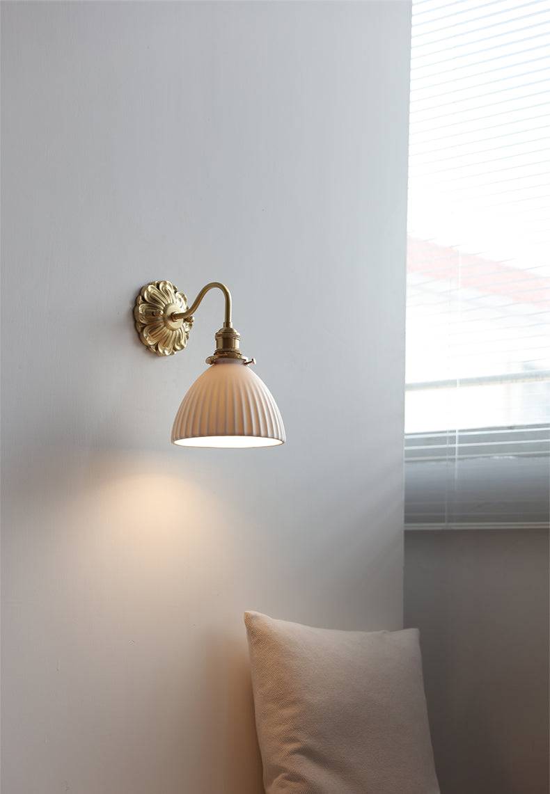 Brass Ceramic Wall Sconce - 118BP - Modefinity