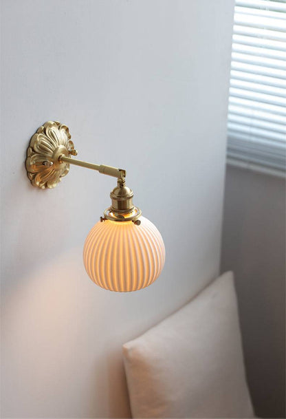 Brass Ceramic Wall Sconce - 119BP - Modefinity