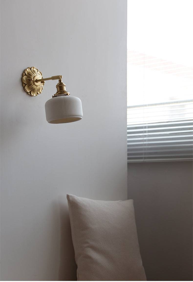 Brass Ceramic Wall Sconce - 119BP - Modefinity