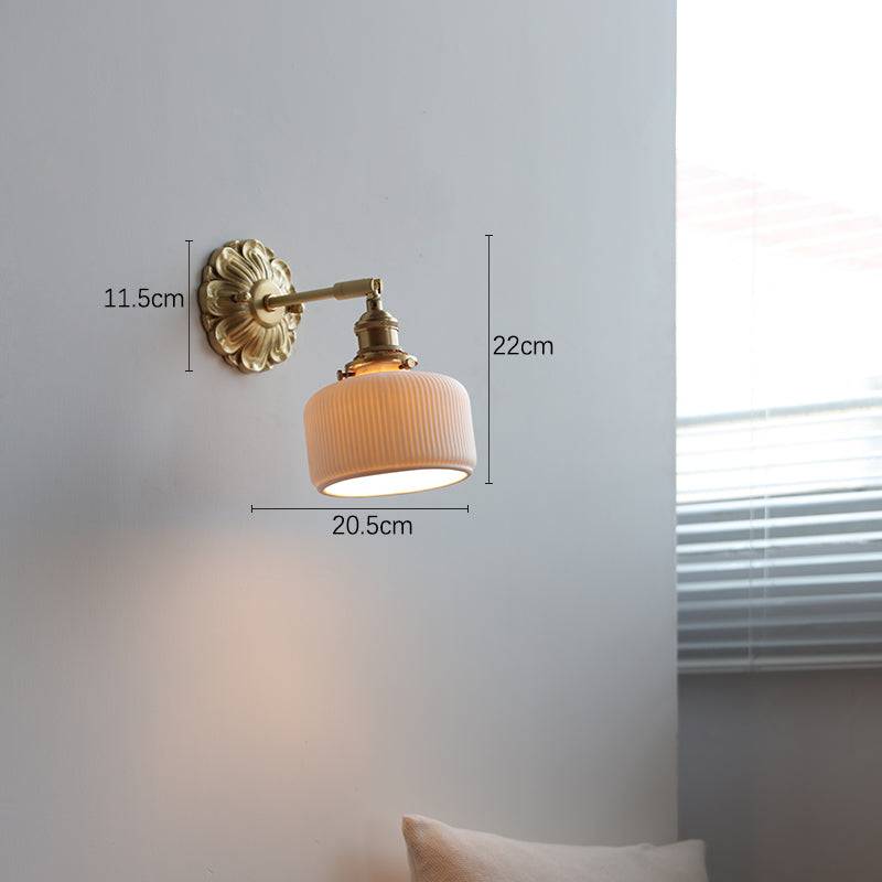 Brass Ceramic Wall Sconce - 119BP - Modefinity