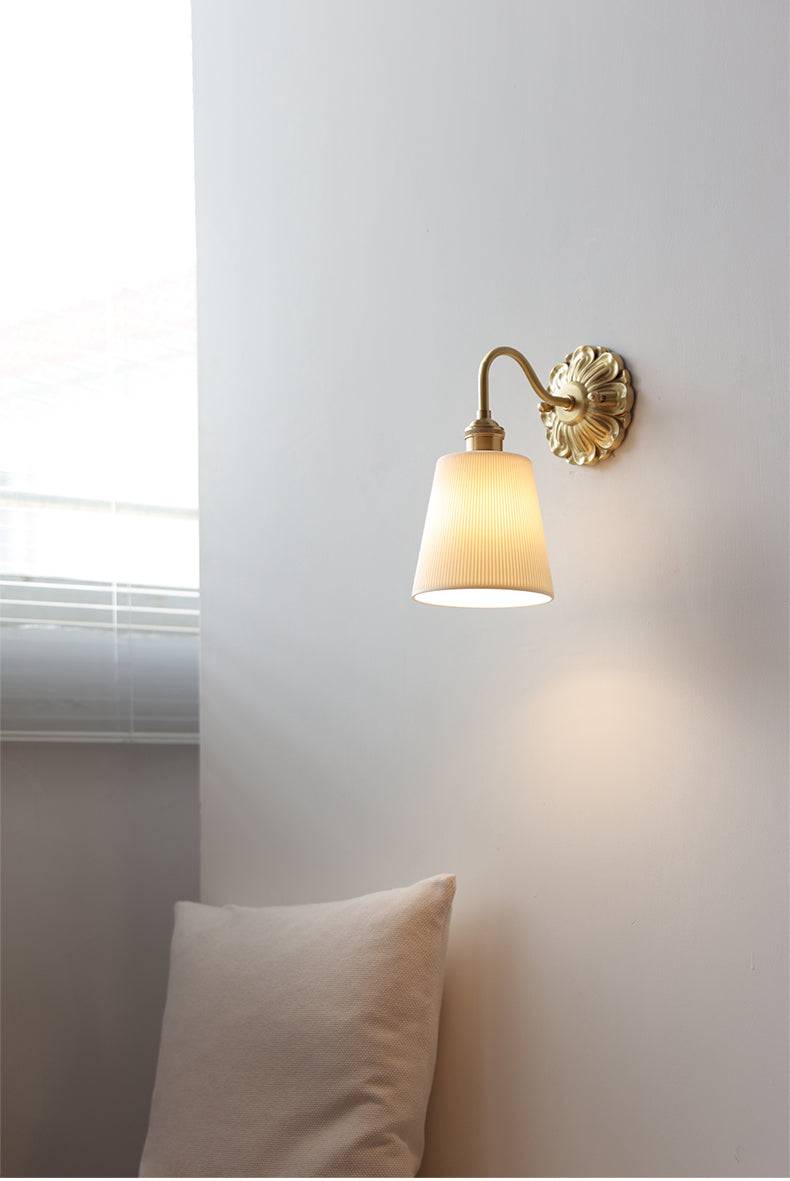 Brass Ceramic Wall Sconce - 119BP - Modefinity