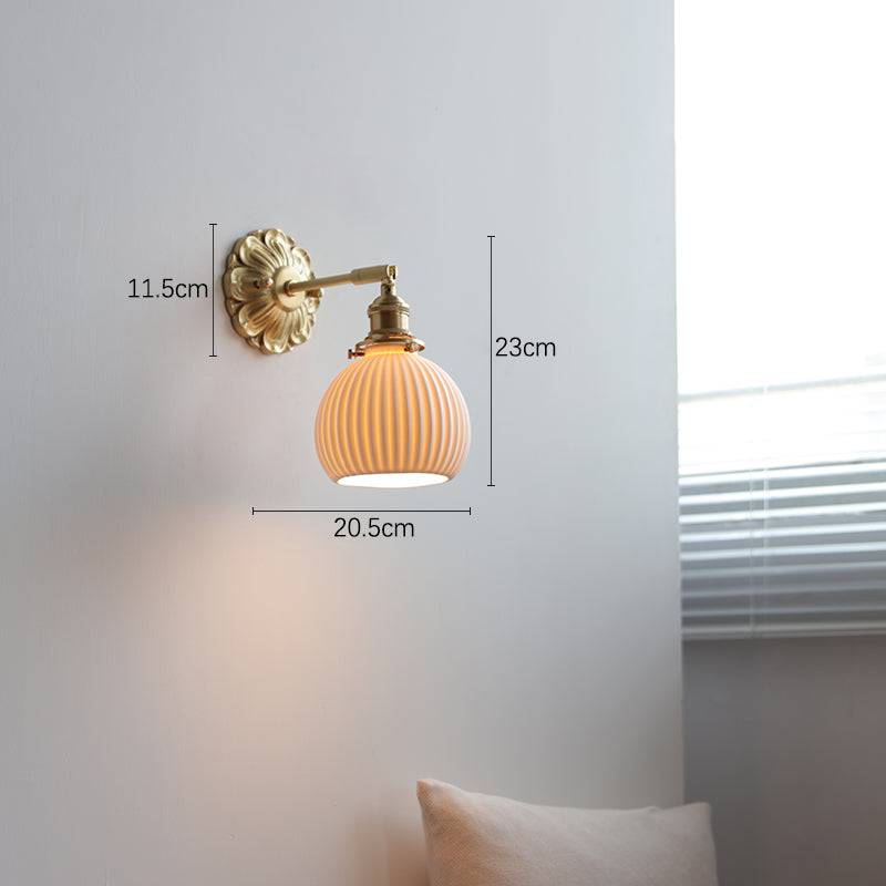 Brass Ceramic Wall Sconce - 119BP - Modefinity