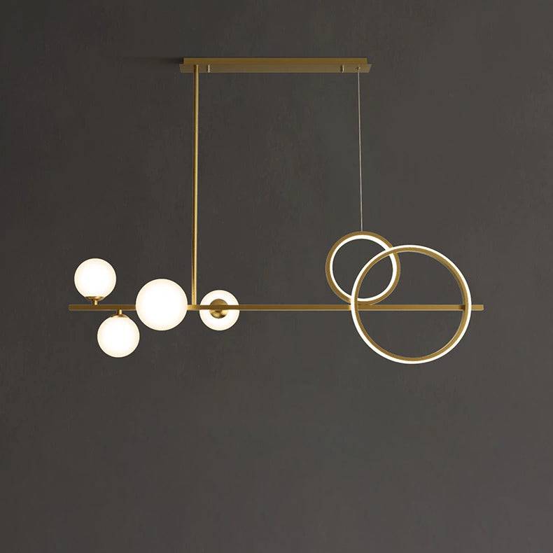 Brass Chandelier With LED Ring - 1CH6 - Modefinity