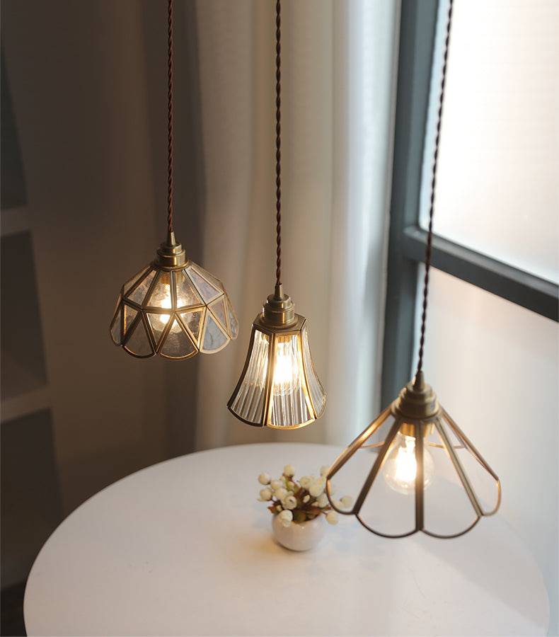 Brass Glass Pendant Light - 226GPL - Modefinity