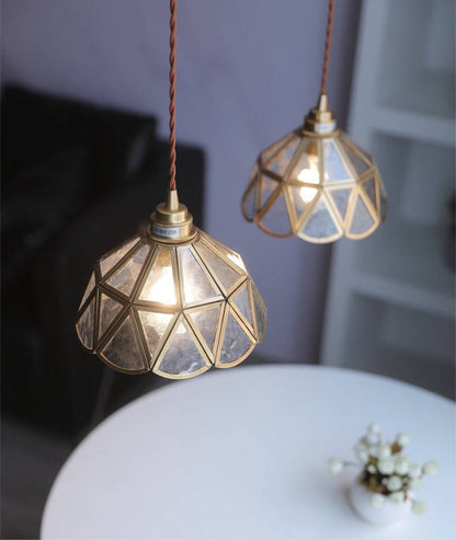 Brass Glass Pendant Light - 226GPL - Modefinity